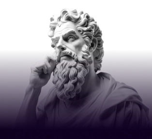 White Marble Statue Holding Phone